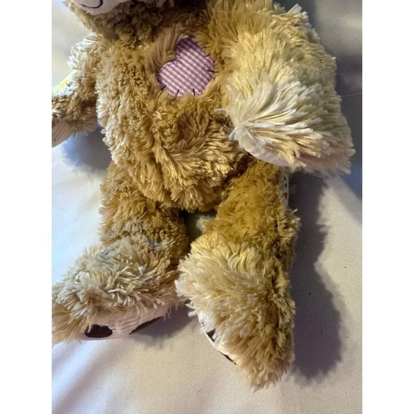 BUILD A BEAR Champ Patchwork Bear Plush Patches Stuffed Animal - Picture 2 of 6